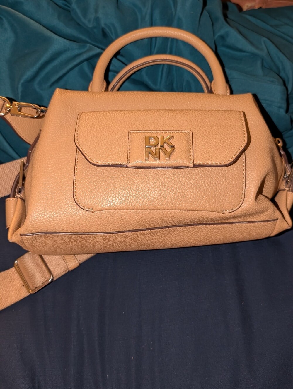 DKNY Tan  Robin Satchel